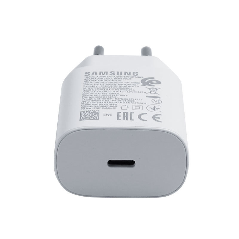 OEM Original Samsung Charger EP-TA800 25W Travel Adapter USB-C 240V Input