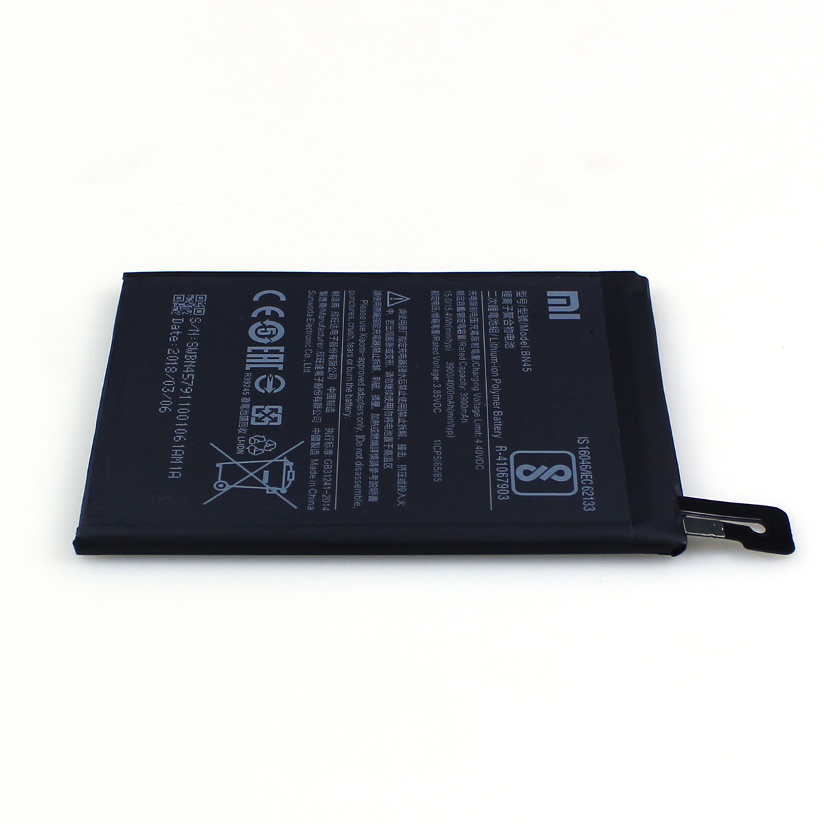 OEM Original Genuine Xiaomi Battery Xiaomi Mi Note 5 , Redmi Note 5 Pro battery BN45 Physical Stock Wholesale Supplier