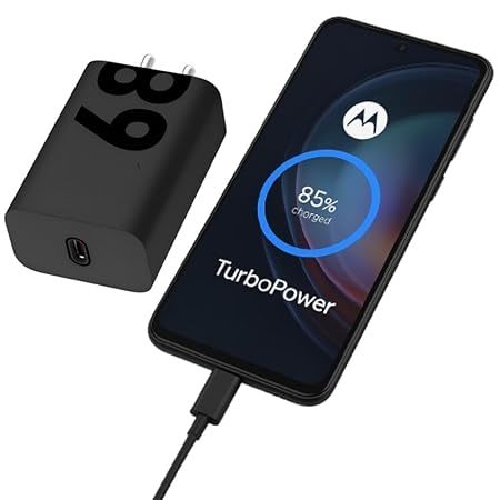 Original Motorola Turbo Power Charger 68W USB-C MC-681 MC-682 60Hz IP65